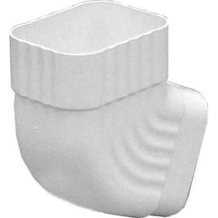 Oasis Downspout Elbow B White Vinyl 1854493