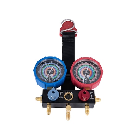 Malco Multi-Gas 2 Valve Manifold Kit- R22, R134A, R404A, R407C M2VKMG