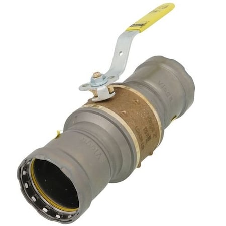 Viega MegaPressG ball valve P1 2 P2 2 bronze carbon steel 30625