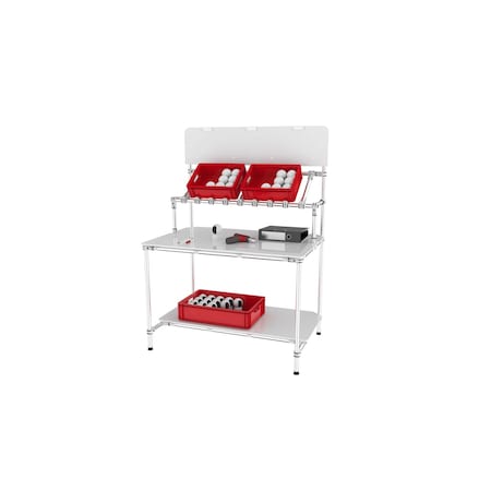 Trilogiq Assembly And Packing Station With Information Panel, Picking And Storage Level. 20993-02