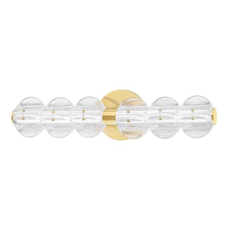 Hudson Valley Lighting Lindley 6 Light Bath And Vanity 5 In. Aged Brass 1906-AGB