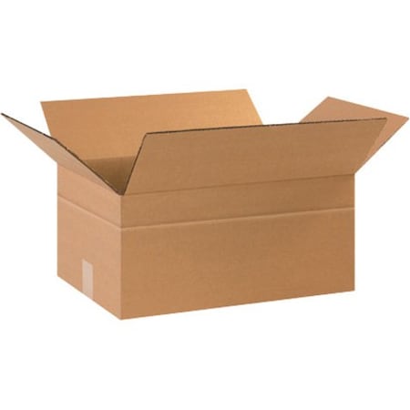 Partners Brand Multi-Depth Corrugated Boxes, 17 1/4" x 11 1/4 x 8", Kraft, 25/Bundle MD17118