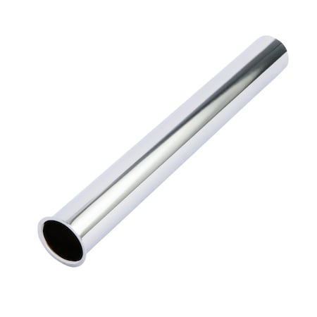 Everflow Flanged Sink Tailpiece for Tubular Drain Applications, 22GA Chrome Plated Brass 1-1/2"x6" 3236