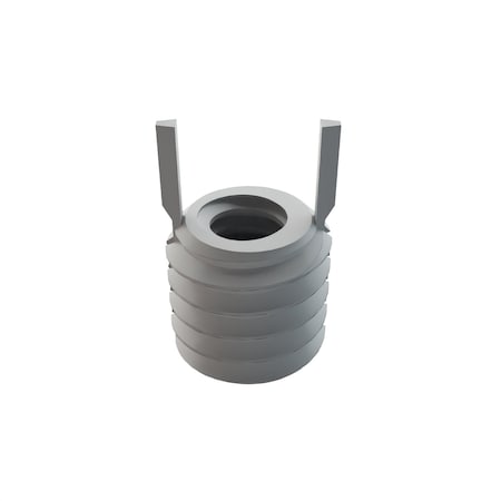 Zoro Select Key Locking Insert, Thin Wall, 2 Keys, 10"-24 Int Thrd Sz, 5/16"-18 Ext Thrd Sz, Steel, 10 PK 215-065921