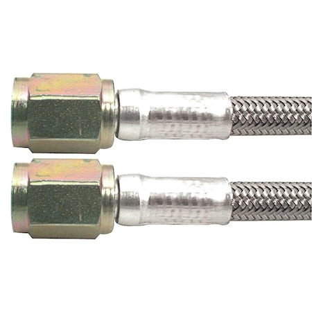 Powerhouse 14 in. -3 AN No. 3 Straight Braided Brake Line PO3625661