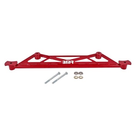 Bmr Suspension Rear of Rear Cradle Brace for 2016-2017 Chevy Camaro, Red CB009R