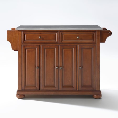 Crosley Alexandria Stainless Steel Top Full Size Kitchen Island/Cart KF30002ACH