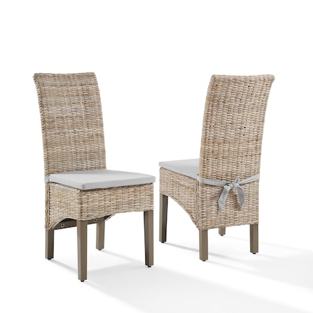 Crosley Edelyn 2-Piece Dining Chair Set CF503021KU-GY