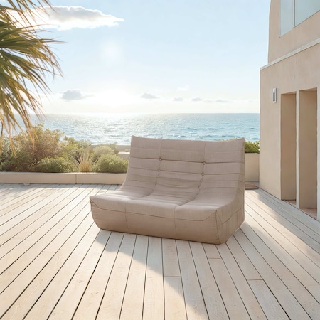 Deko Living Brown Outdoor Compressed Foam Sofa COP30119SOF