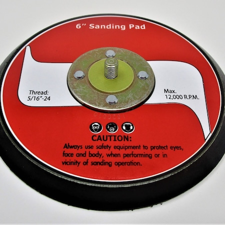 Jet JAT-731, Hook and Loop 6" Sanding Pad,  JT9-JAT731-34