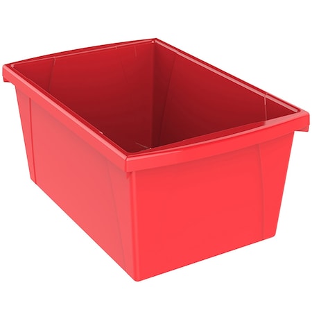 Storex Medium Classroom Storage Bin, Red 61483U06C