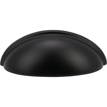 Designperfect 3'' Center-to-Center Cup Pull, Matte/Flat Black DPA-C632BLK