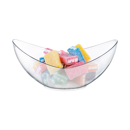 Smarty Had A Party 4 oz. Clear Big Disposable Plastic Concave Cups (288 Cups), 288PK 2634-CASE