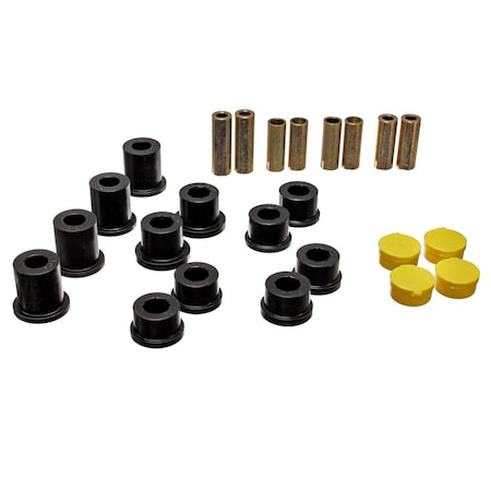 Energy Suspension Control Arm Bushing, Black; Polyurethane; Includes Upper and Lower Bushings 11.3105G