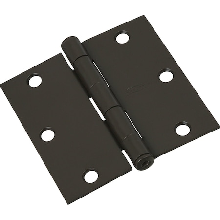 National Hardware 3'' Oil Rubbed Bronze Square Door Hinge N830-205