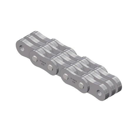 Senqcia Hi-Max Riveted Leaf chain, 30 ft OAL, 1 in Pitch, Carbon Steel BL846HMR30