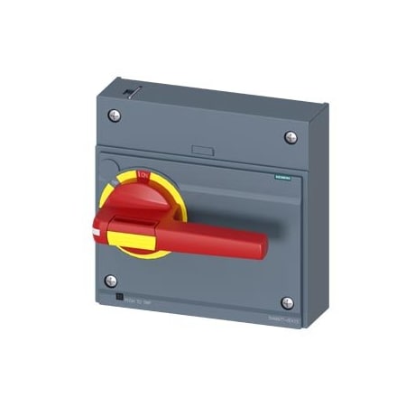 Siemens front mounted rotary operator EMERGENCY OFF IEC IP30/40 accessory for: 3VA9677-0EK15