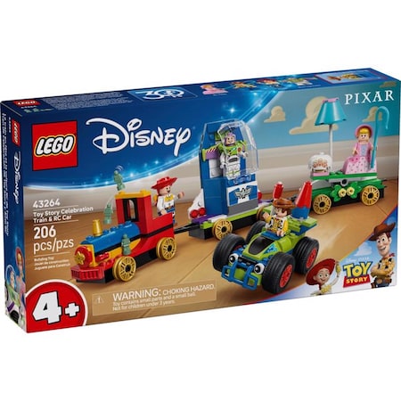 Lego Disney Toy Story Celebration Train and RC Car Building Set Multi 206 pc 43264