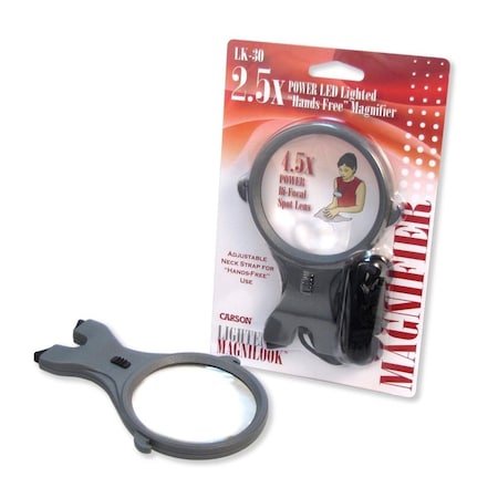 Carson Optical 2.75 in. LED Lighted Pendant Magnifier with Spot Lens, 6PK LK-30MU