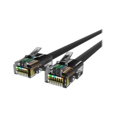 Belkin 1FT CAT5E PATCH CABLE, UTP, GRAY PVC JACKET, 24AWG, T568B, 50 MICRON, GOLD PLATE A3L791-01-BLK