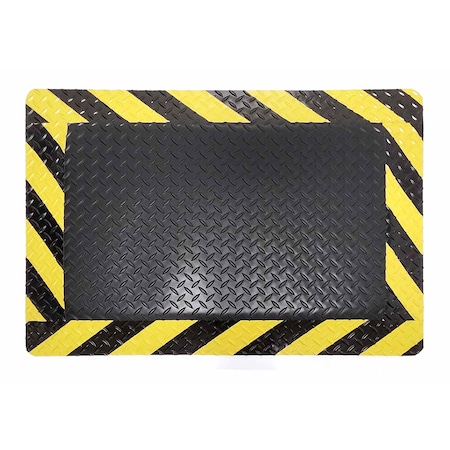 Rhino Mats Antifatigue Mat, 72 in L x 48 in W, 9/16 in Thickness, Vinyl, Chevron DV-4872-C916