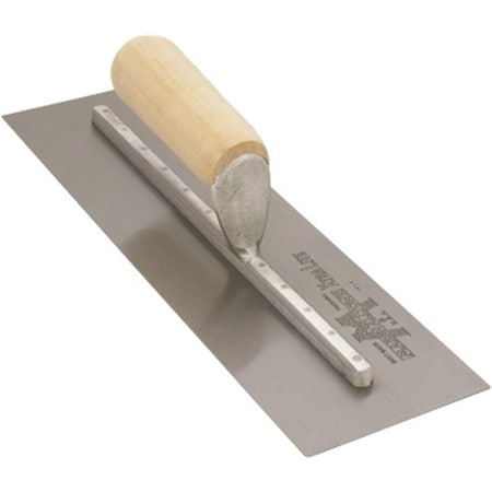 Marshalltown Concrete Finishing Trowel, High Carbon Steel Trowel, Concrete Trowel, 18 x 4 inch Trowel MX81