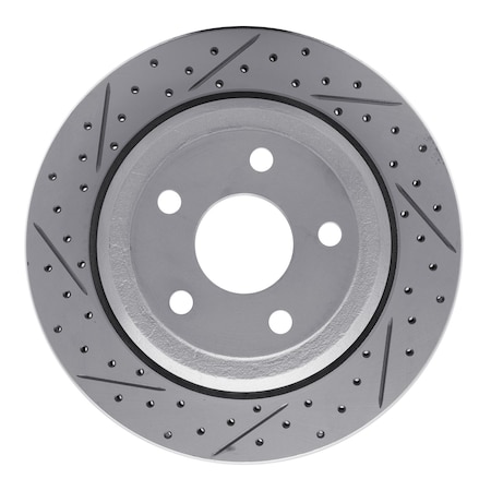 Dynamic Friction Co DFC Geoperformance Rotor - Drilled and Slotted 830-42006R