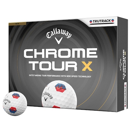 Callaway Chrome Tour X TruTrack 26 White Golf Balls, 12PK 113580