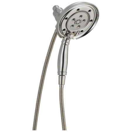 Delta Universal Showering Components H2OKinetic In2ition 4-Setting Two-in-One Shower 58471-SS-PK