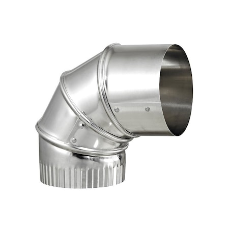 Lambro Vent Elbow, 3 in Connection, 26 Gauge, Aluminum 2300