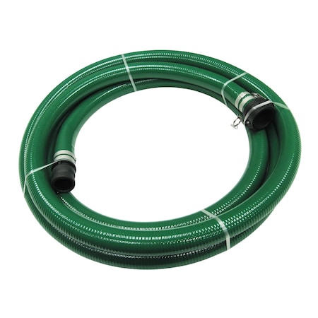 Jason Industrial 1-1/2 X 20 GREEN PVC SUCTION CXE COUPLED, POLYPROPYLENE, GREEN PVC SUCTION 4601-15020CEP