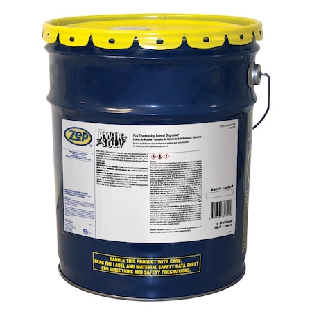 Zep Cleaner/Degreaser, 5 gal. Bucket, Liquid, Clear, Colorless J33734