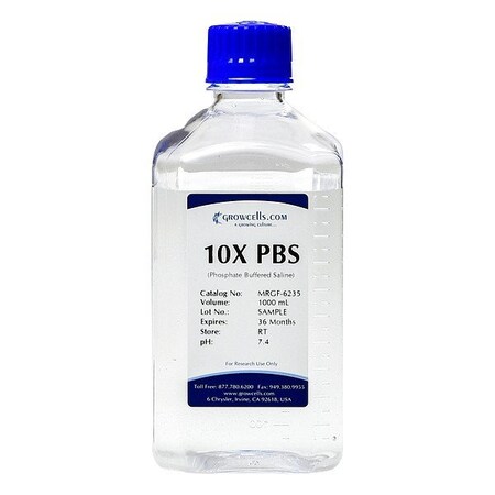 Growcells Phosphate Buffered Saline, Bottle, 1 L MRGF-6235