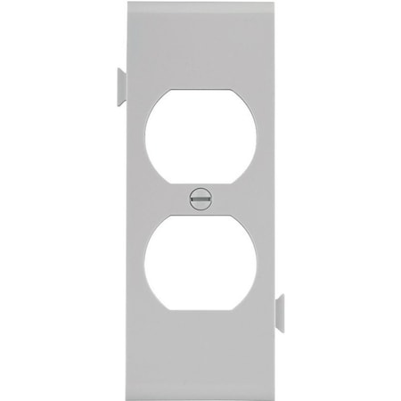 Eaton Wiring Devices Sectional Wallplate, 4-1/2 in L, 2-3/4 in W, 1 -Gang, Polycarbonate, White, High-Gloss STC8W