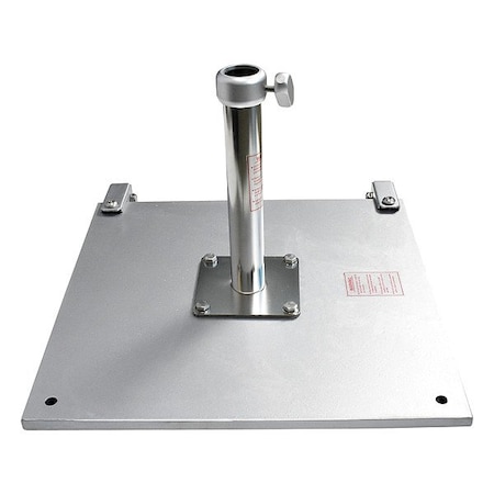 California Umbrella Umbrella Base, Silver, Steel CRL070