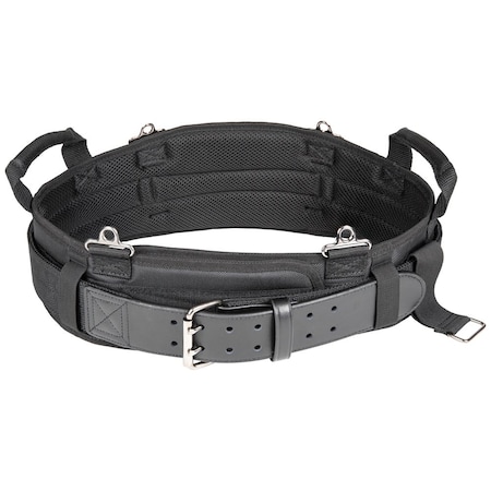 Klein Tools Belt, Tradesman Pro Modular Tool Belt - XL, Black, Ballistic Polyester and Leather 55920