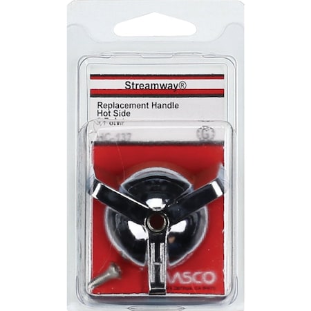 Westlake Pipe & Fittings Streamway 3-Point Hot Chrome Tub & Shower Handle Kit HC-137