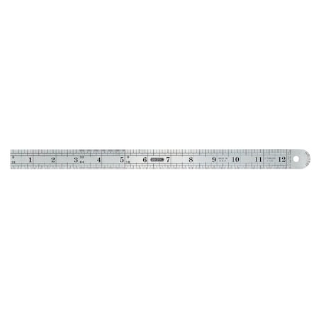 General Tools 12'' Flexible Steel Industrial Precision Straight Edge Ruler 1201ME