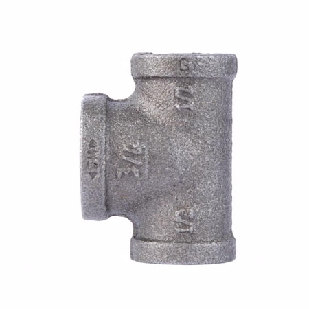 B & K STZ Industries 1/2 in. FIP X 1/2 in. D FIP 3/4 in. D FIP Black Malleable Iron Reducing Tee 310RT-121234