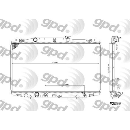 Global Parts Distributors Radiator 2599C
