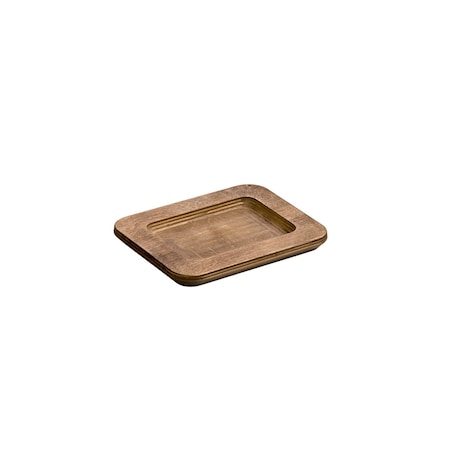 Lodge 10 Ounce Rectangular Walnut Wood Underliner, 6PK UMSRC