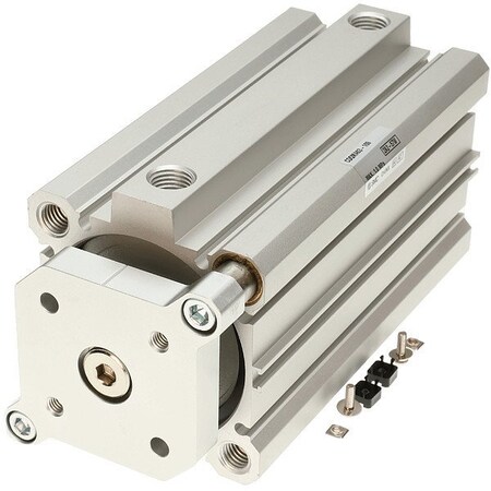 Smc Compact Guide Rod Cylinder, CQM CDQMA50-50