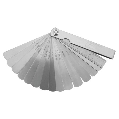 Perform Tool Feeler Gauge 15 Blades/ 0002 To 0025 In And 005 To 063 mm; 3 In Length; Steel W131C