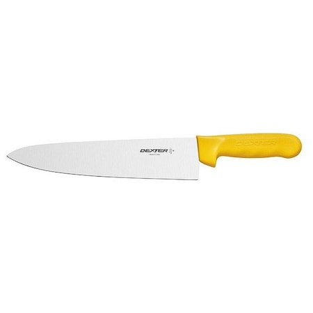 Dexter Russell Chef Knife, 10" L, SS Blade, Yellow 12433Y