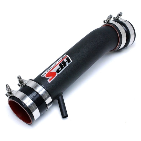 Hps Performance Post MAF Air Intake Aluminum Tube, Black, 27-560WB