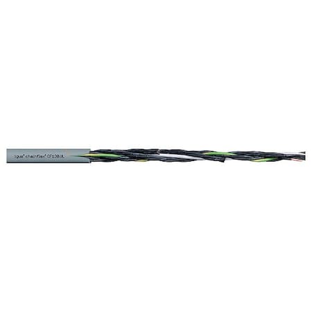Chainflex Control Cable, 2 C, Gray, PVC, 300 V, Order by the Foot CF130-10-02