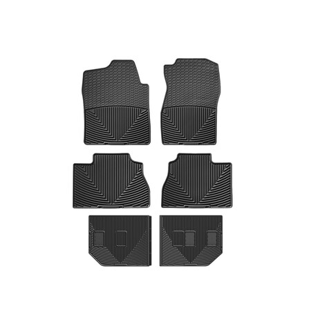 Weathertech Black, Front, Rear, and Rear All Weather Floor Mats W72-W70-W264