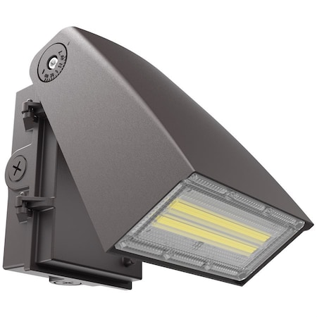 Sunlite LED 20W-80W CCT 30K-50K 2600-7800 Lmn 90 Deg Photocell Bronze Slim Adjustable Wall Pack Fixture 08562-SU