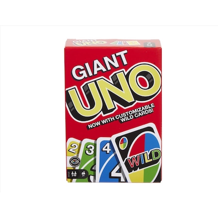 Uno Mattel Giant Card Game Multicolored 108 pc GPJ46