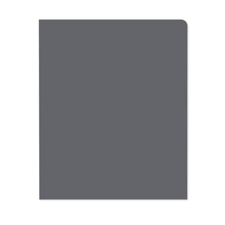 C-Line Products 8-1/2" x 11" Gray and Green Two-Tone Two-Pocket Super Heavyweight Poly Portfolio, 1/EA, 25/BX 34701-BX